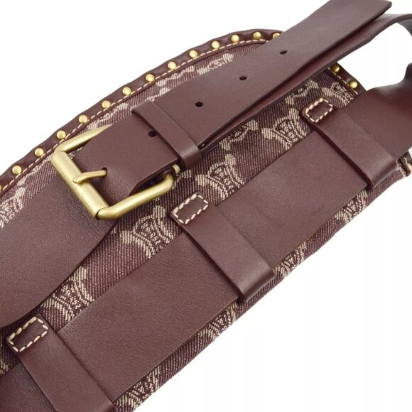 Celine Brown Denim Macadam Belt Bum Bag - Picture 7 of 7